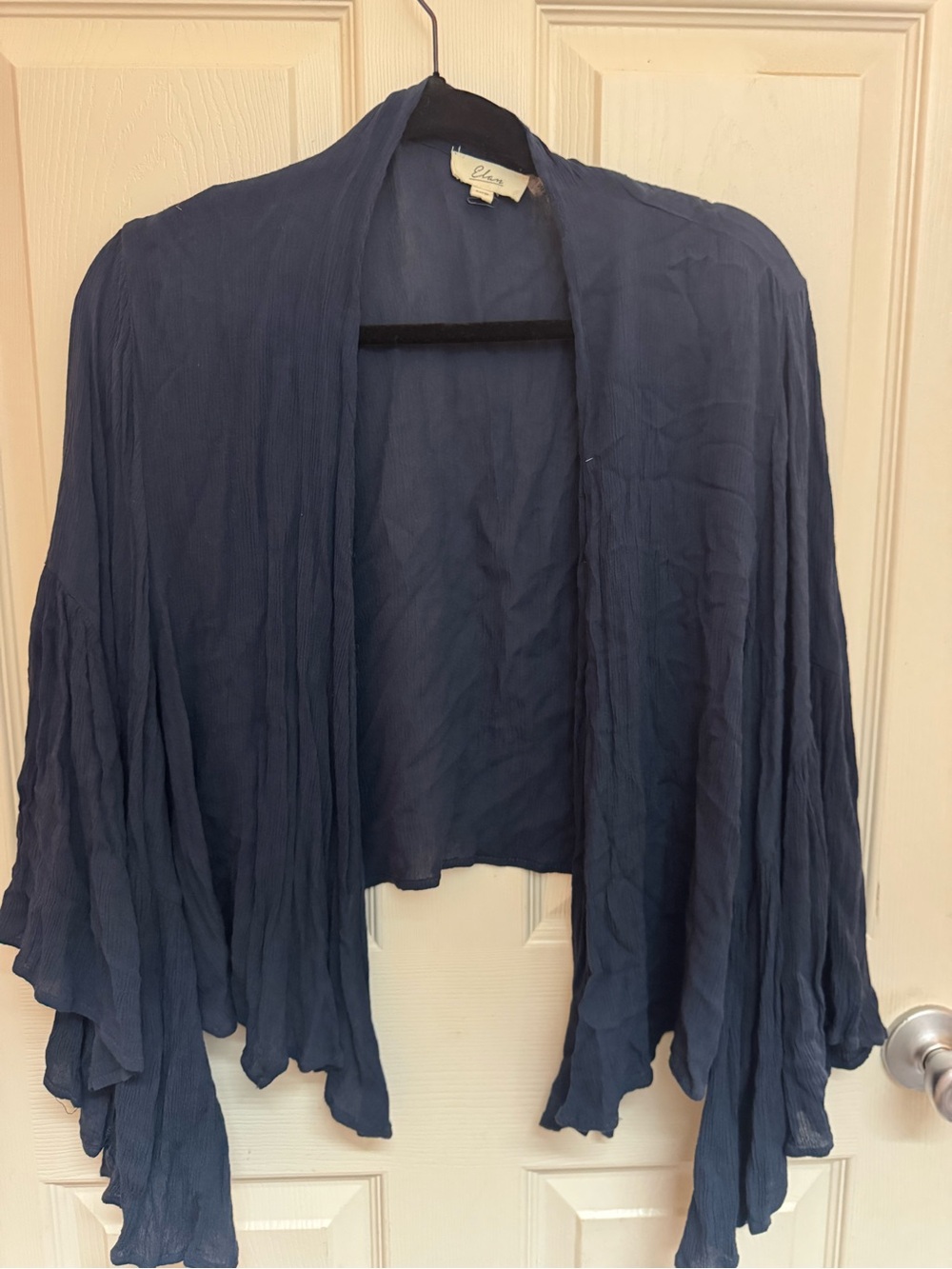 Elan Navy Blue shawl/Wrap OS Gauzy